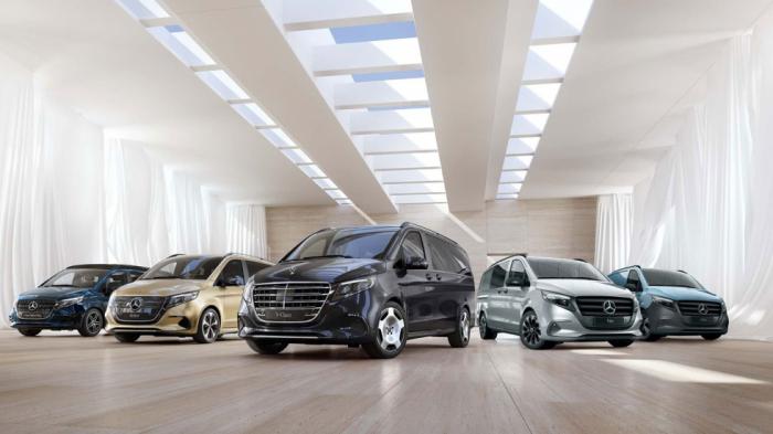 Φρεσκάρισμα για τα Mercedes V-Class, V-Class Marco Polo και EQV 